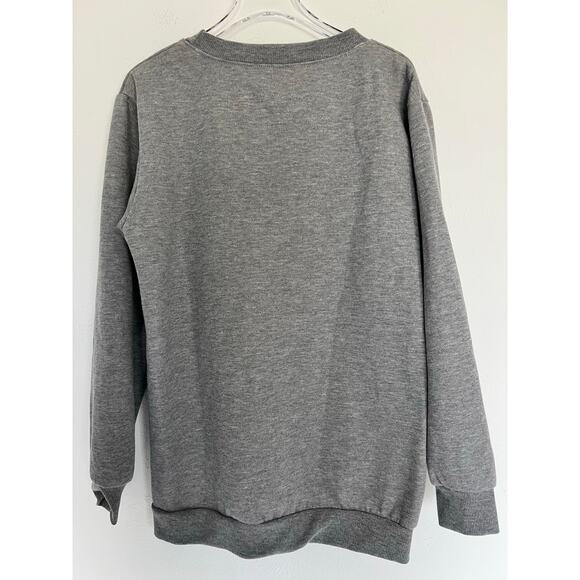 Cat Lady Heather Gray “Royal Cat” Graphic Sweatshirt Small - Picture 2 of 4